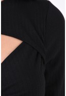 Women Blouse Pigalle Pglfios Front Black